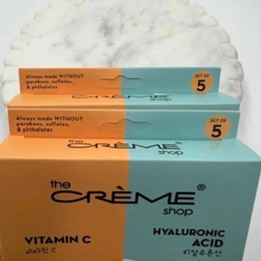 The Creme Shop Vitamin‎ C Hyaluronic Acid Fusion Sheet Mask Set of 10